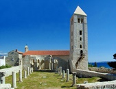 ruins of the church in rab